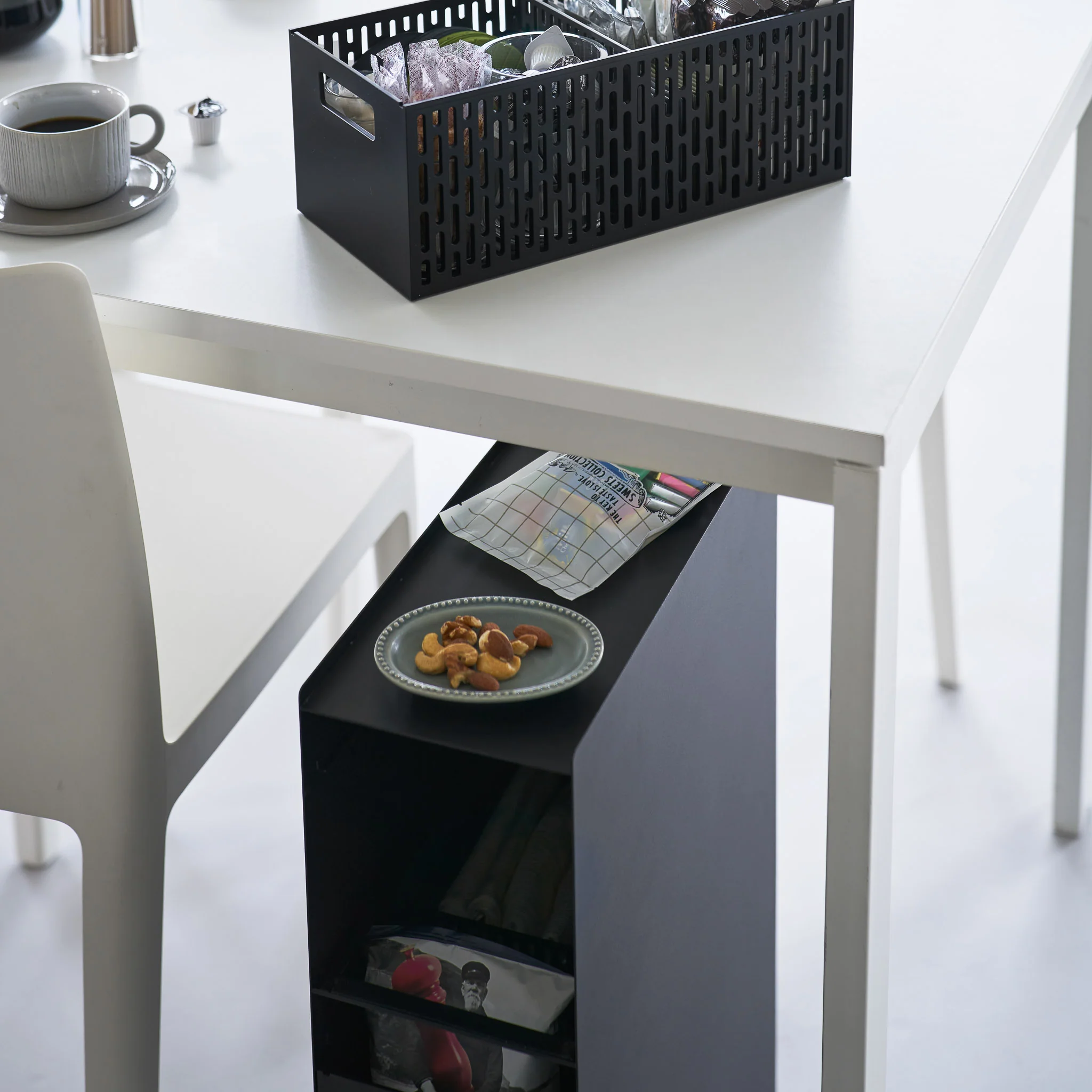3-Tiered Storage Basket Stand with Casters - Image 18