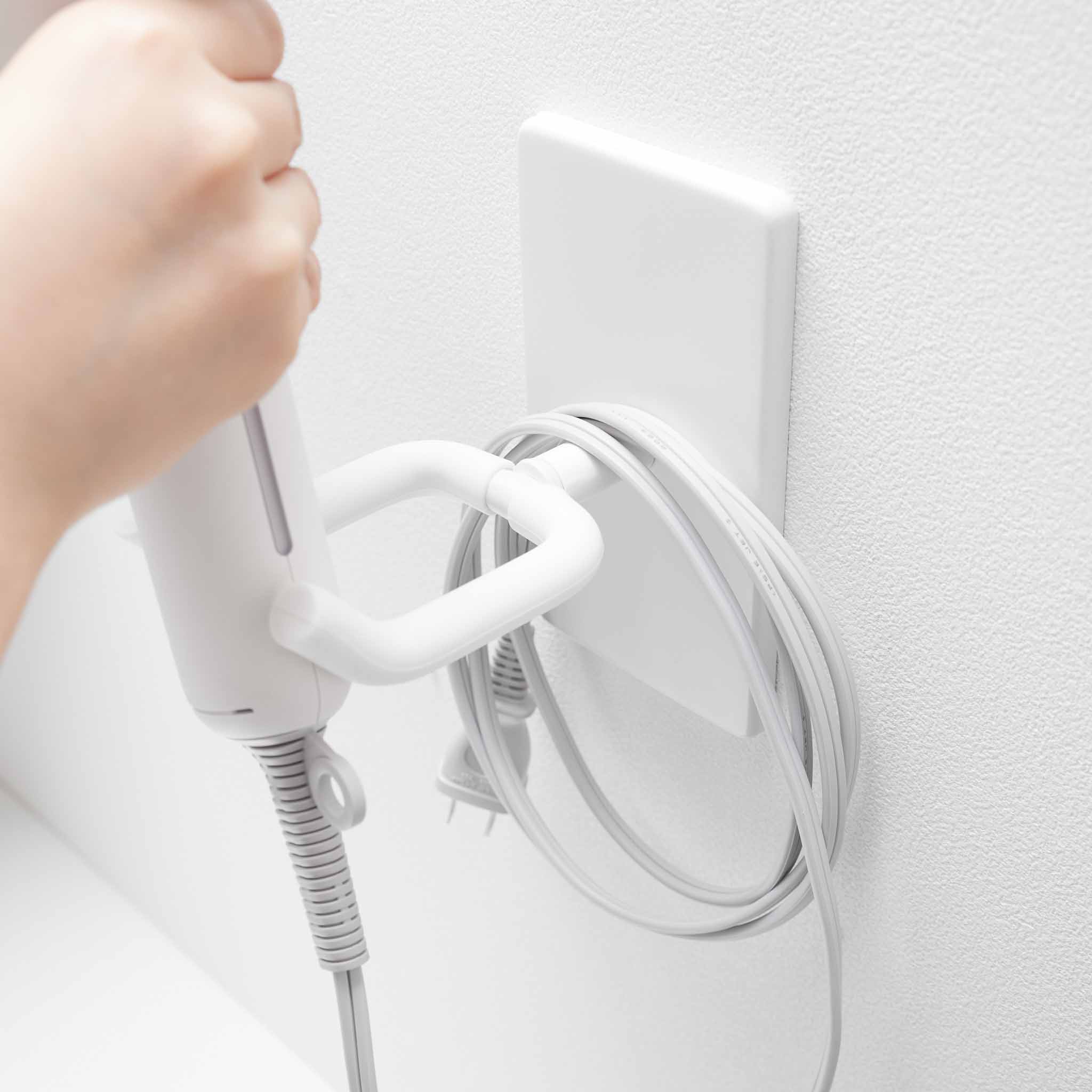 Adjustable Wall-Mounted Hair Dryer Holder - Image 6