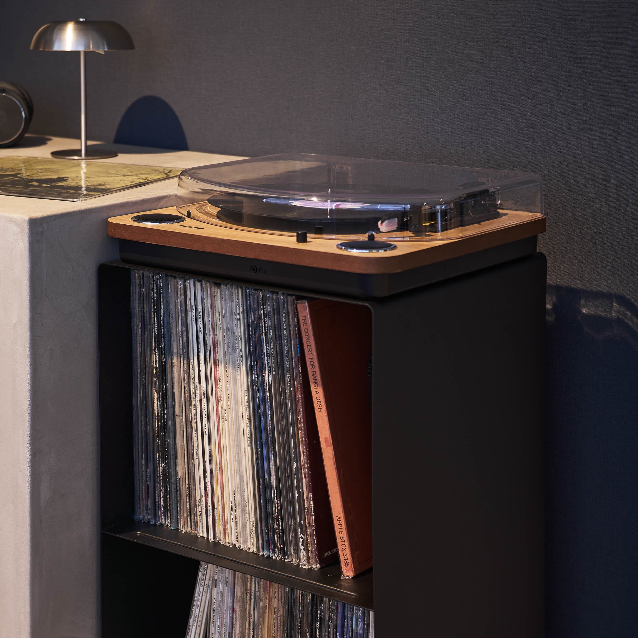 2-Tiered Record Rack with Casters - Image 10