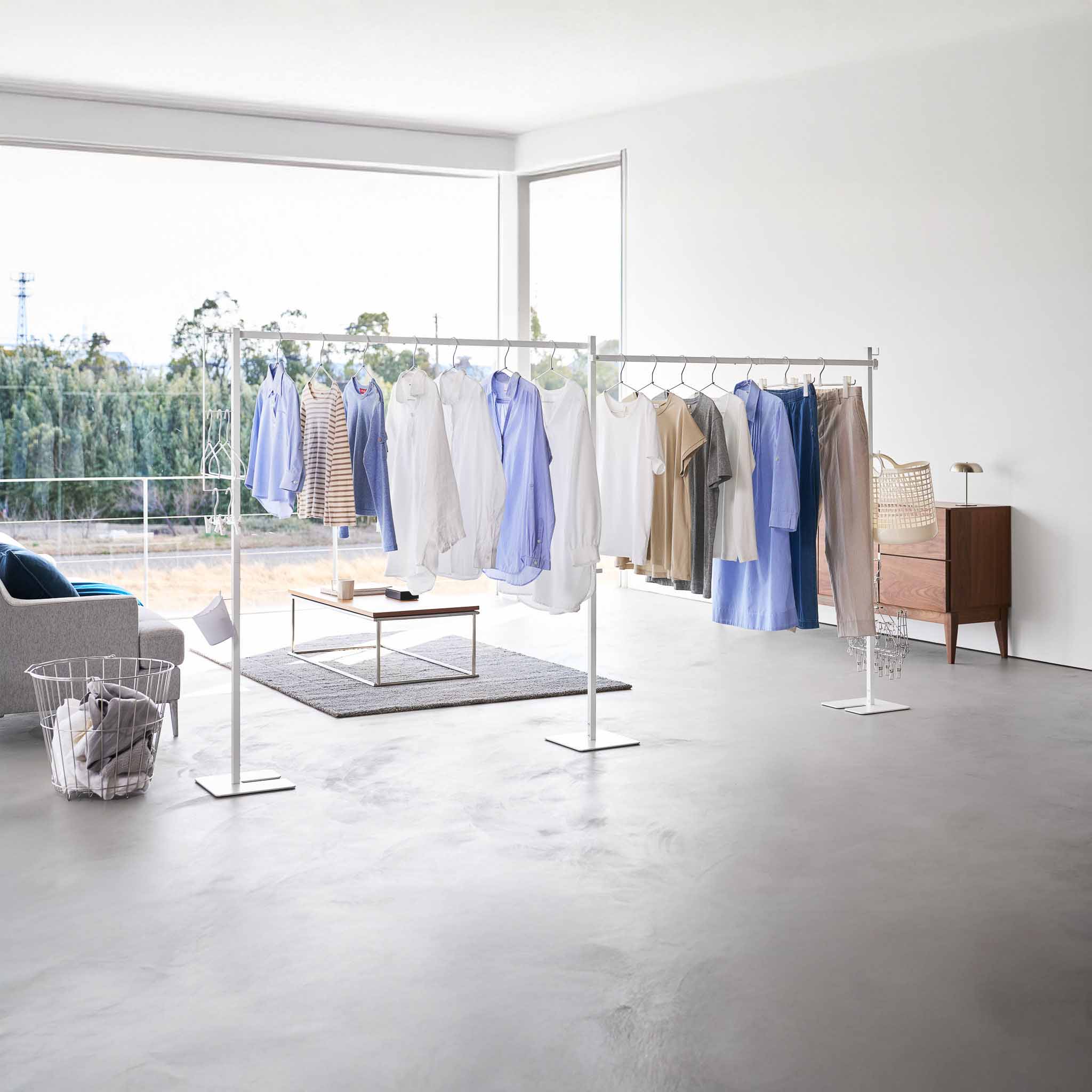 Foldable Double-Bar Indoor Drying Rack - Image 2