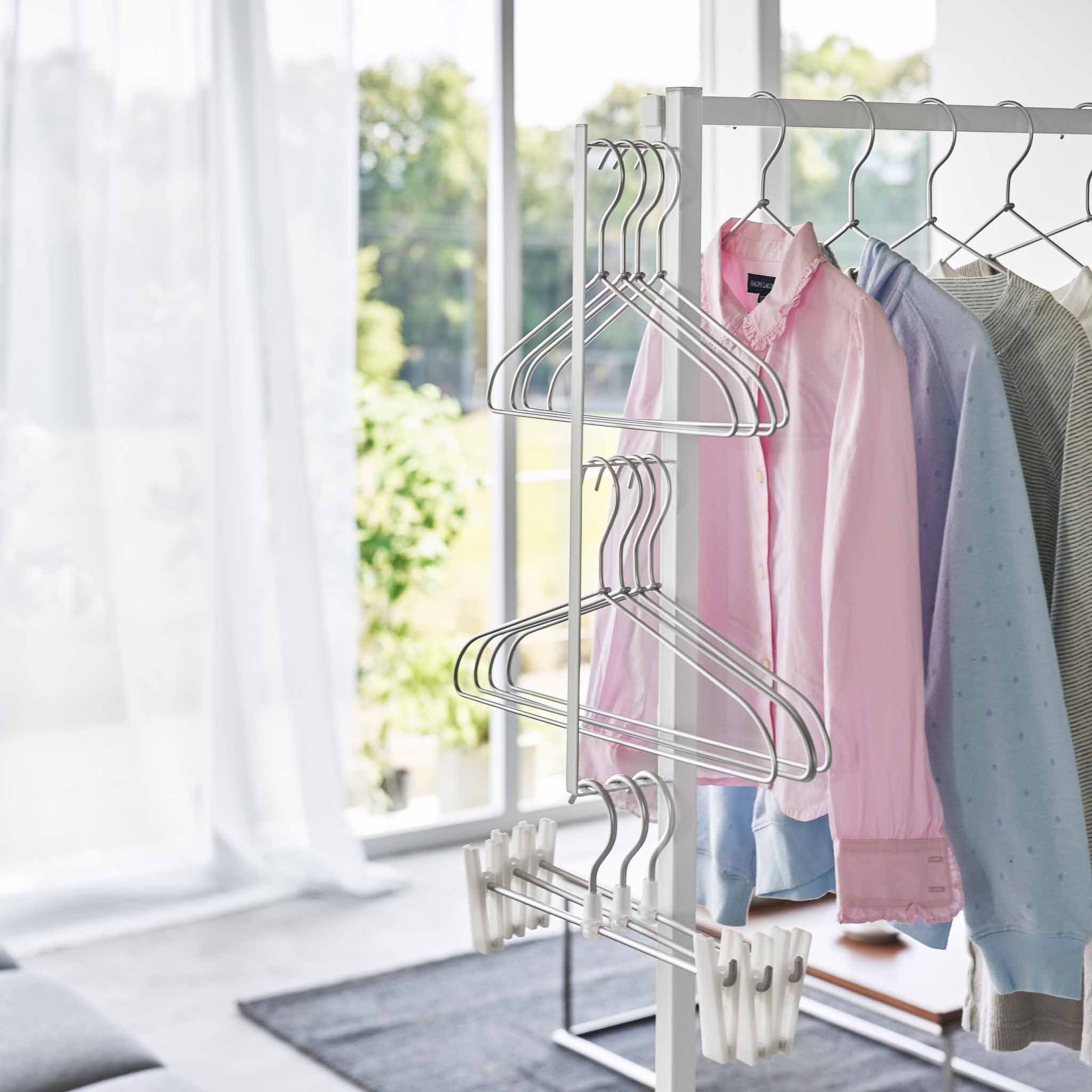 Foldable Double-Bar Indoor Drying Rack - Image 7