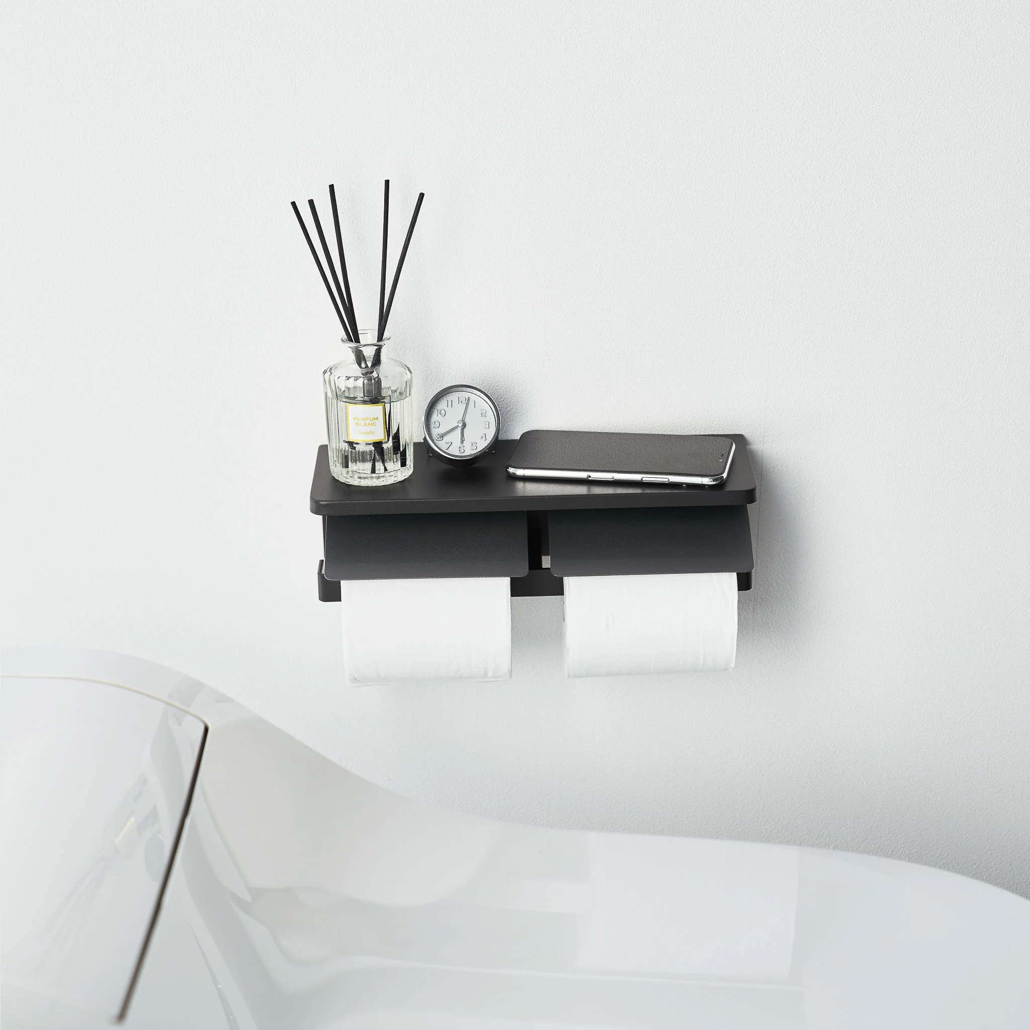 Wall-Mounted Double Toilet Paper Holder - Image 11