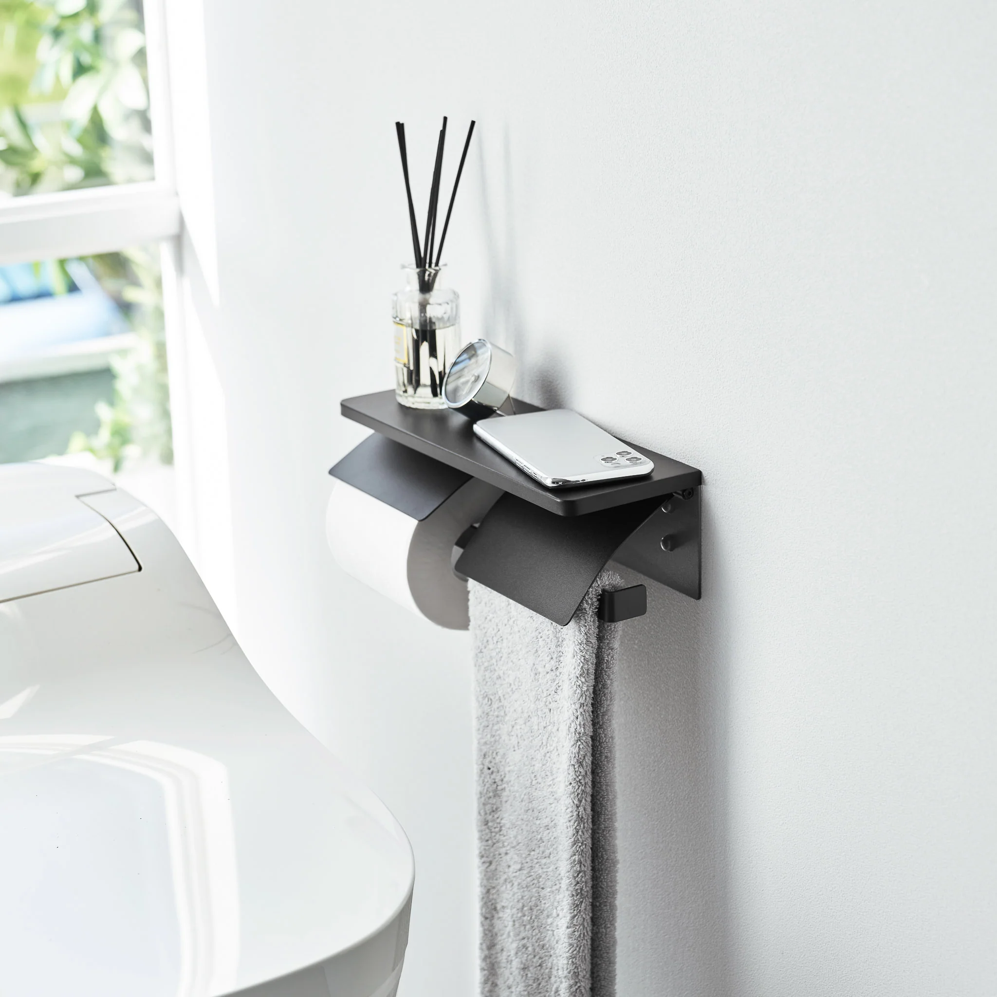 Wall-Mounted Double Toilet Paper Holder - Image 13