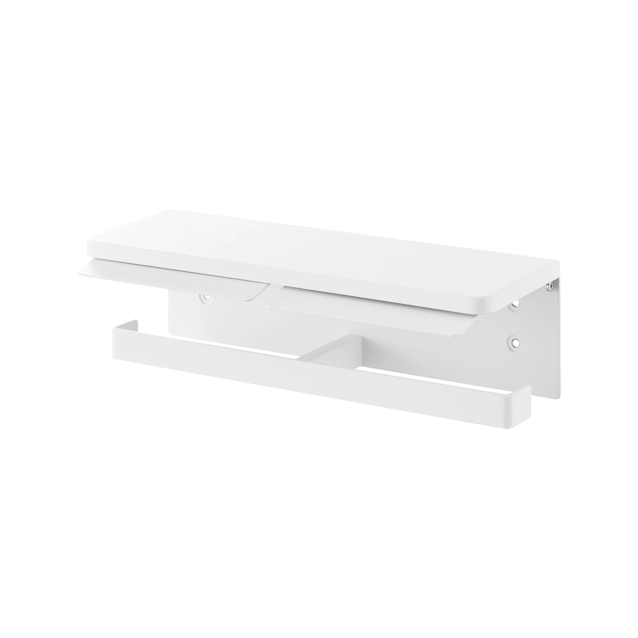 Wall-Mounted Double Toilet Paper Holder - Image 7
