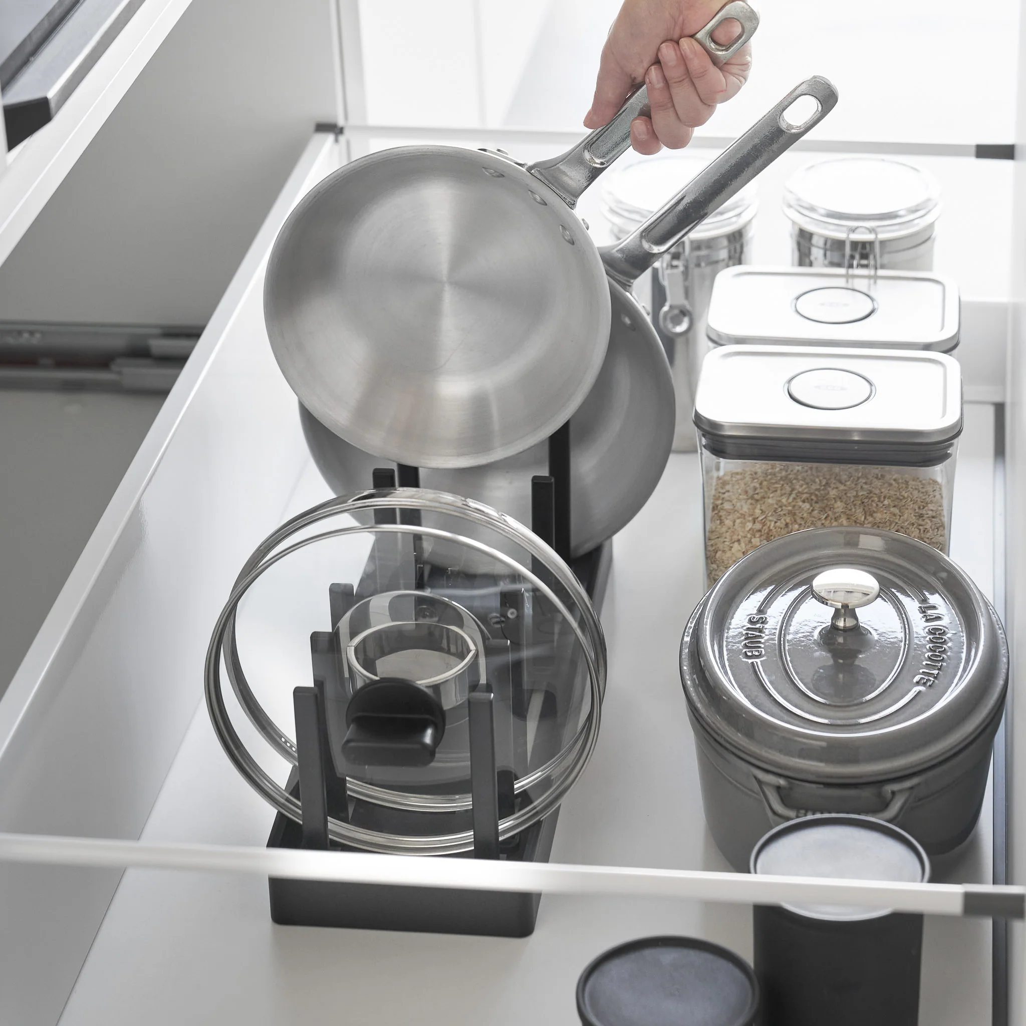 Adjustable Pot Lid & Pan Organizer - Image 15