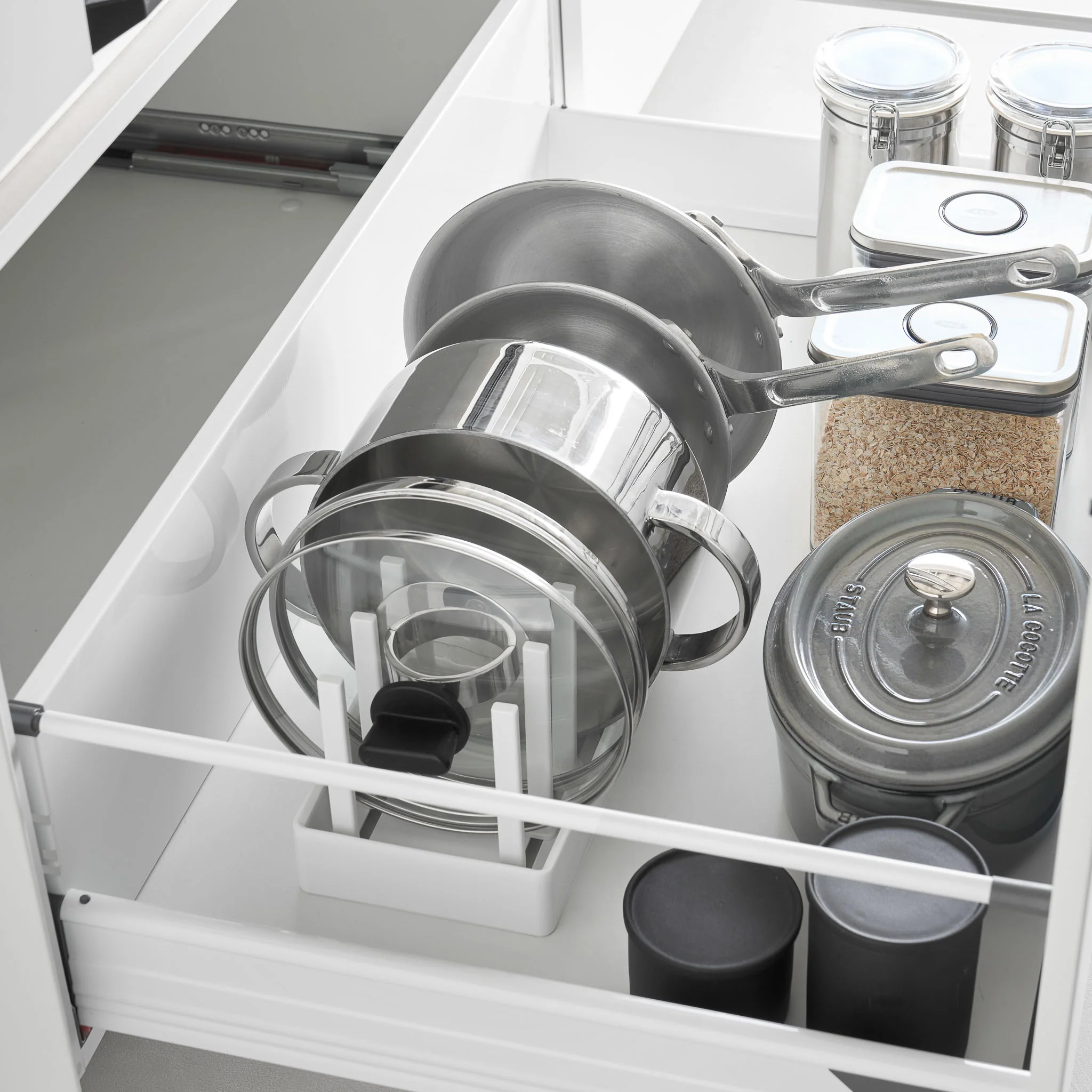 Adjustable Pot Lid & Pan Organizer - Image 2