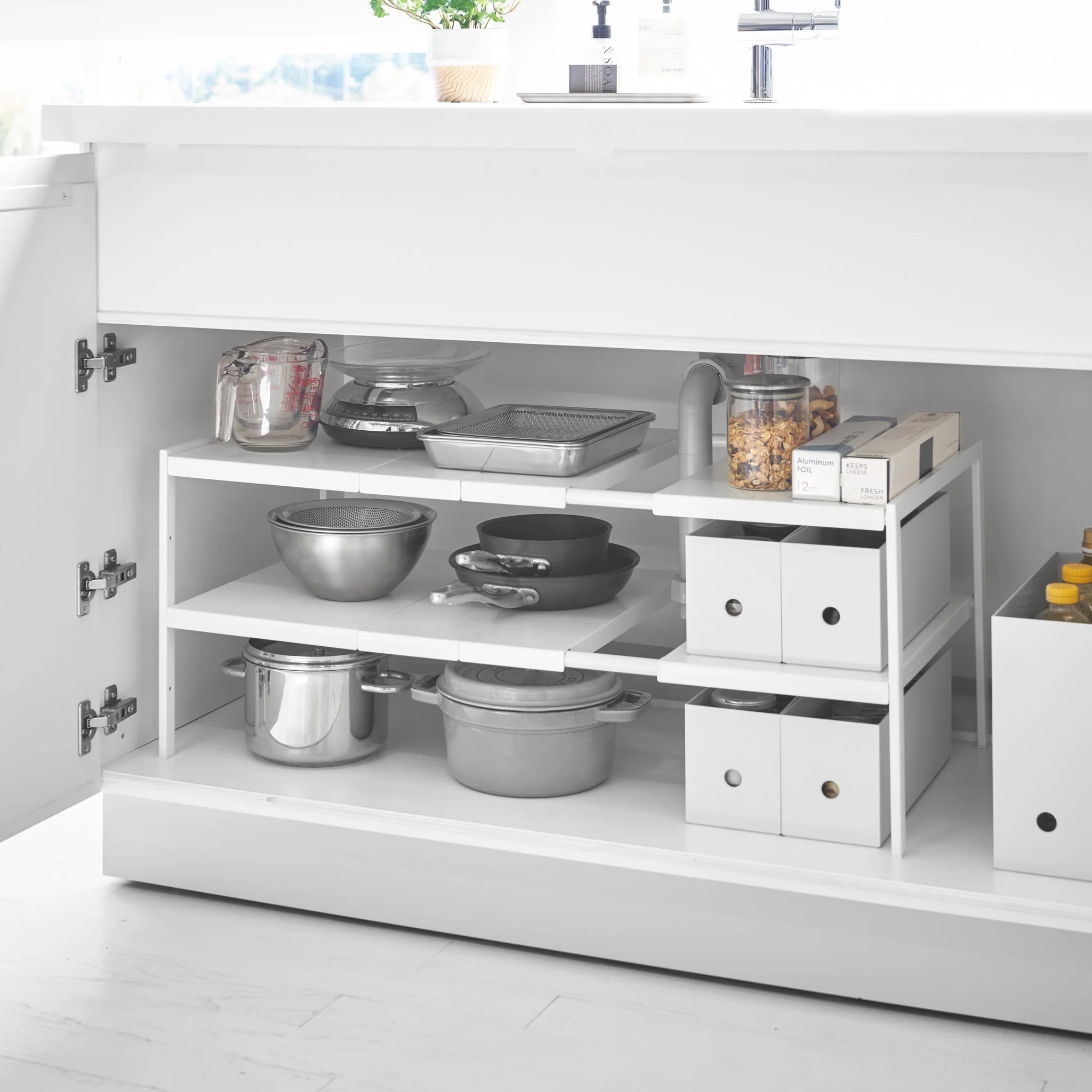 2-Tiered Extendable Under-Sink Organizer - Image 2