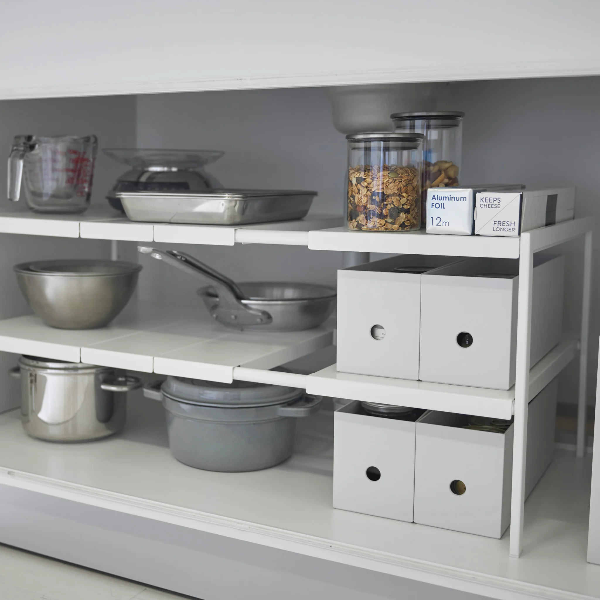 2-Tiered Extendable Under-Sink Organizer - Image 3