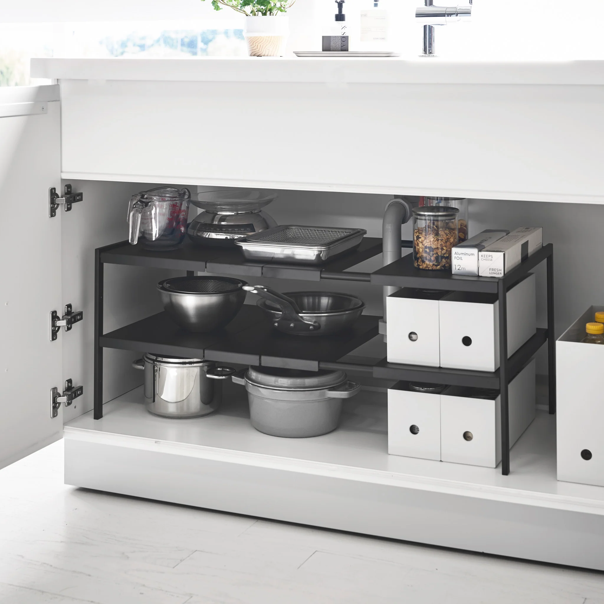 2-Tiered Extendable Under-Sink Organizer - Image 7