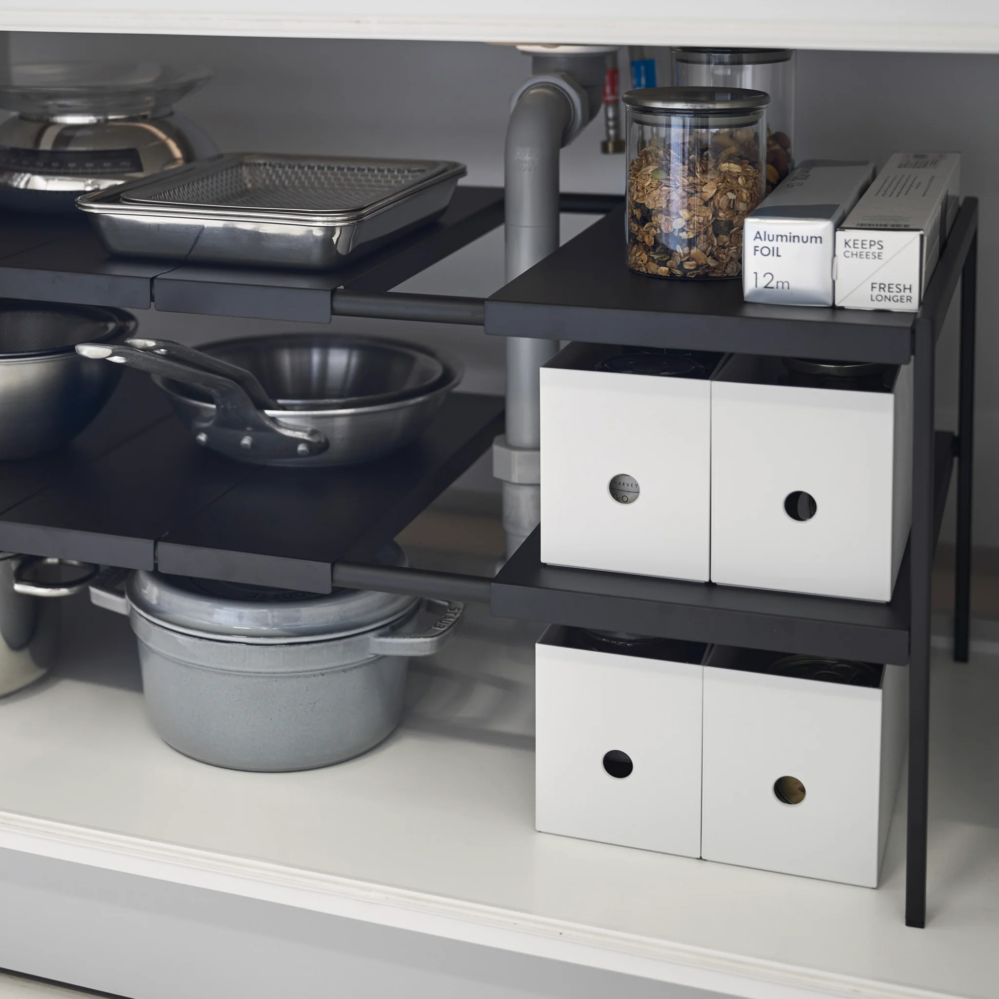 2-Tiered Extendable Under-Sink Organizer - Image 8