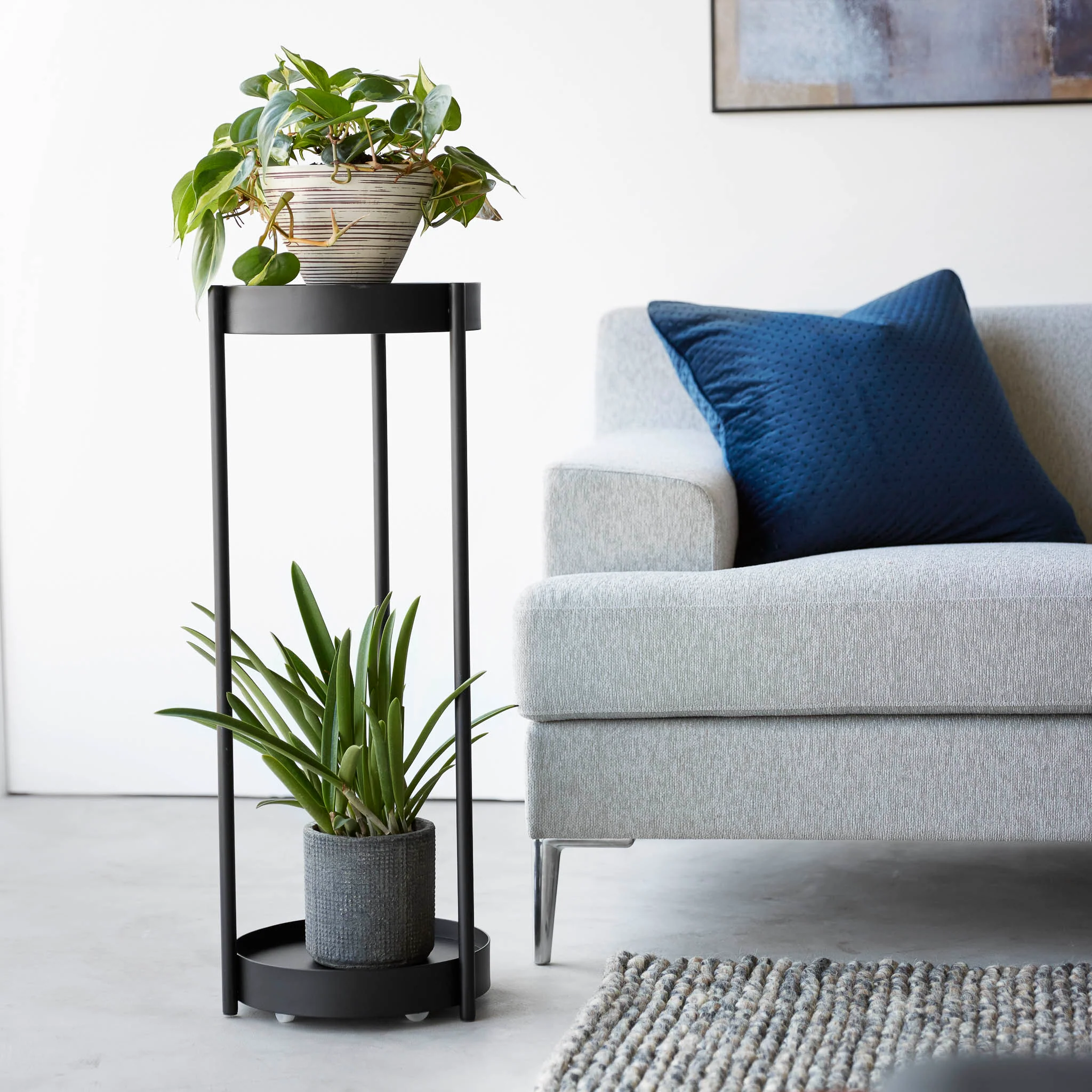 2-Tiered Plant Stand with Casters - Image 13