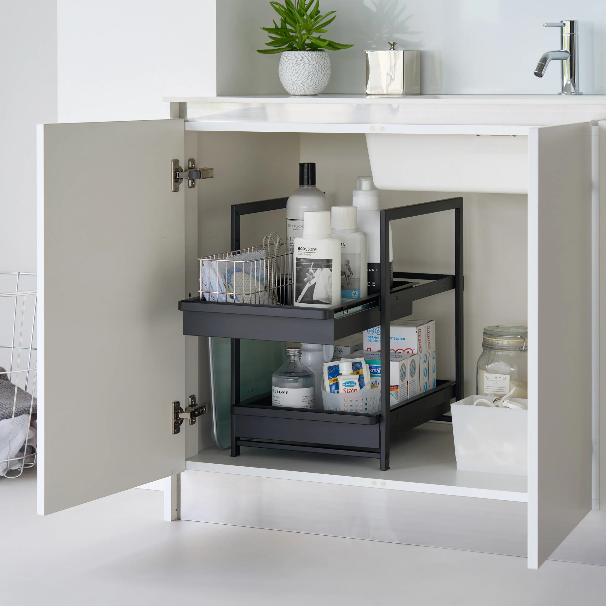 2-Tiered Sliding Under-Sink Organizer - Image 15