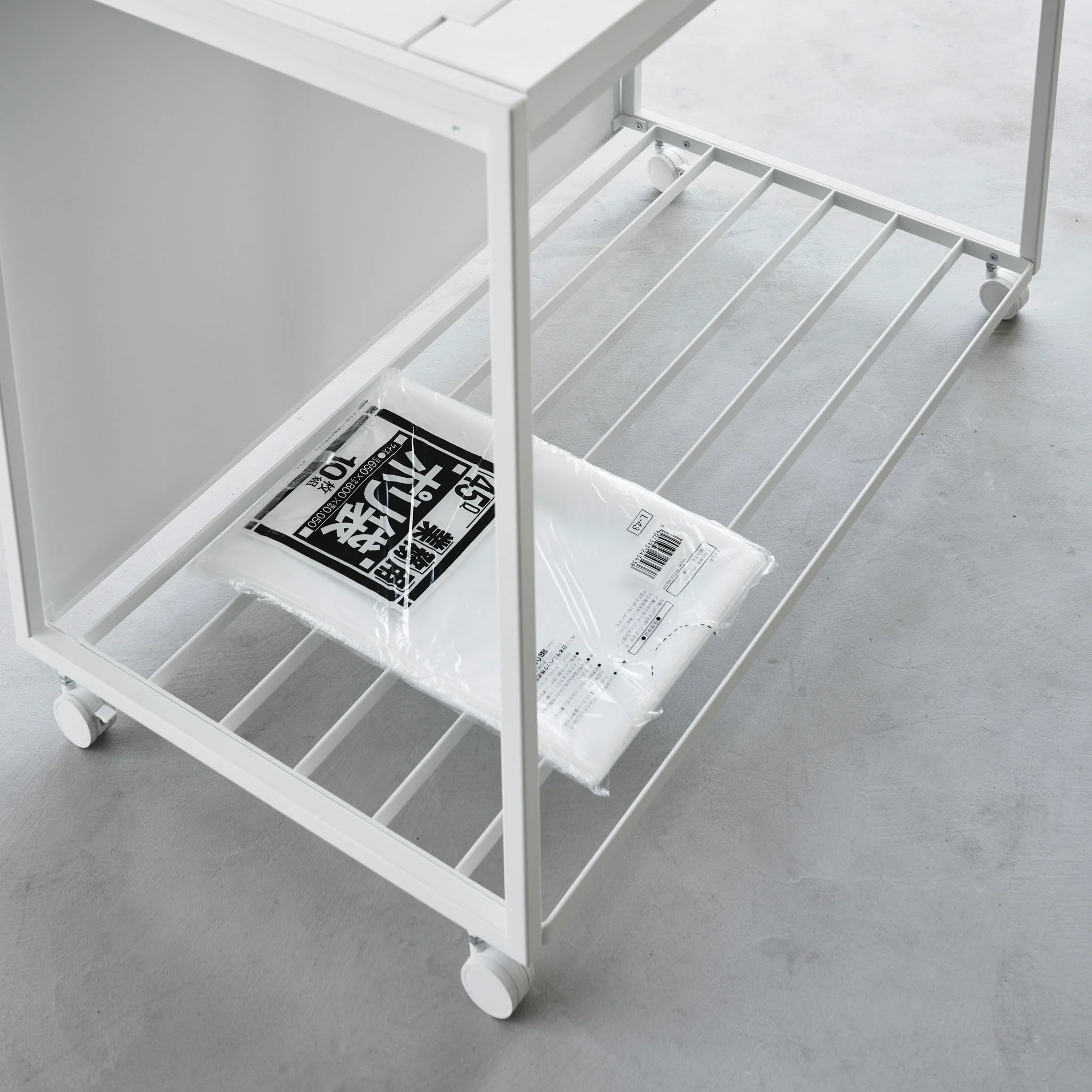 3-Compartment Trash Can with Casters - Image 14