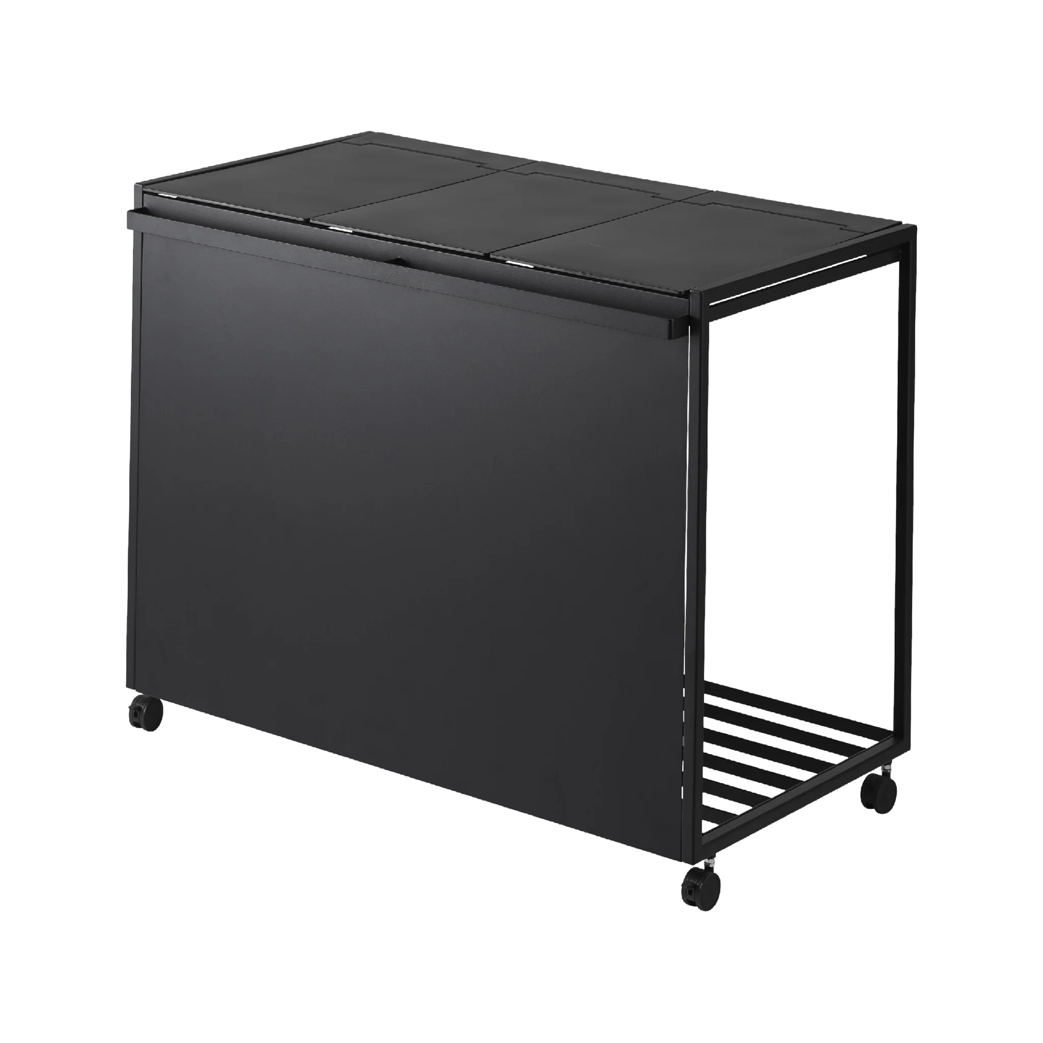 3-Compartment Trash Can with Casters - Image 15
