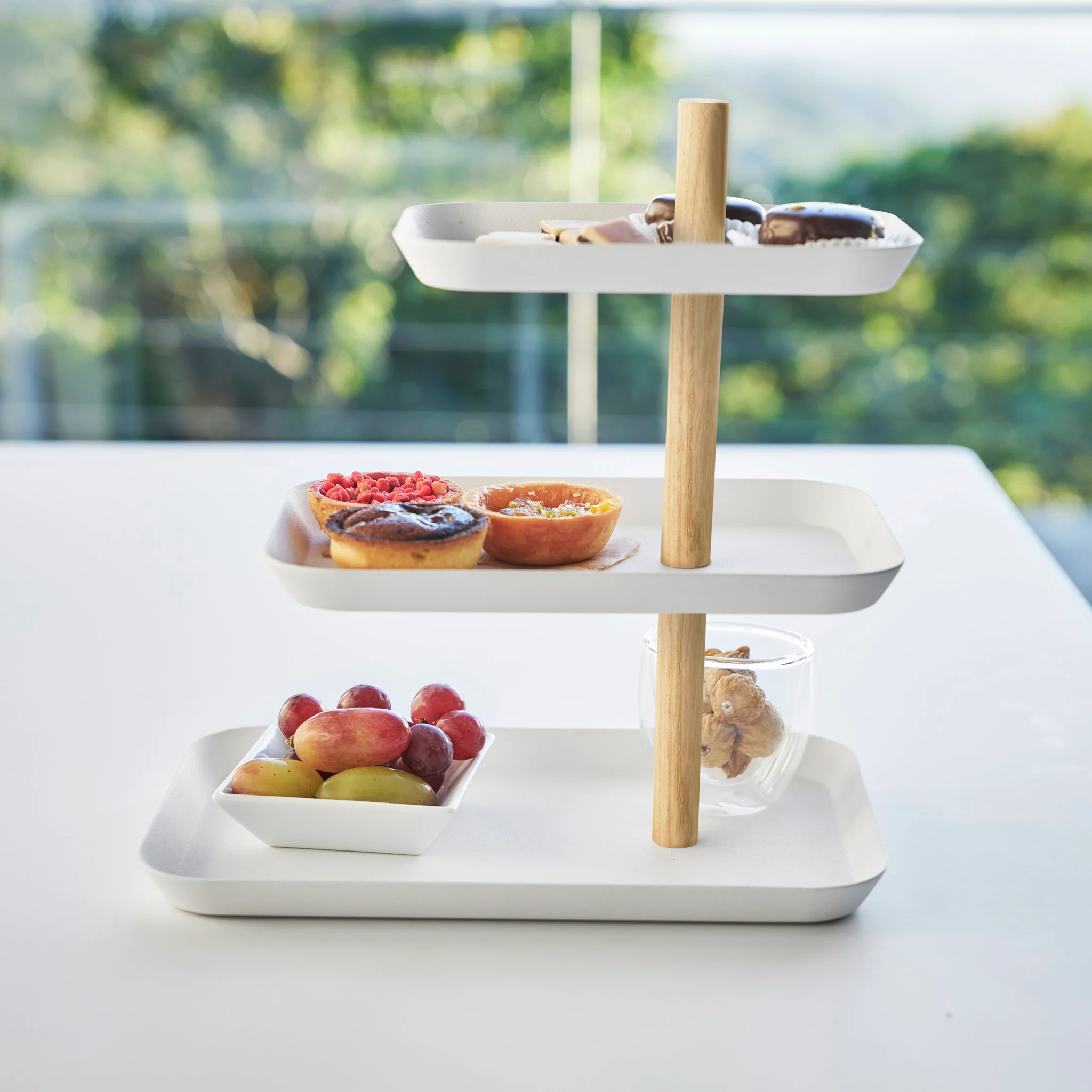 3-Tiered Accessory Stand with Rotatable Trays - Image 6