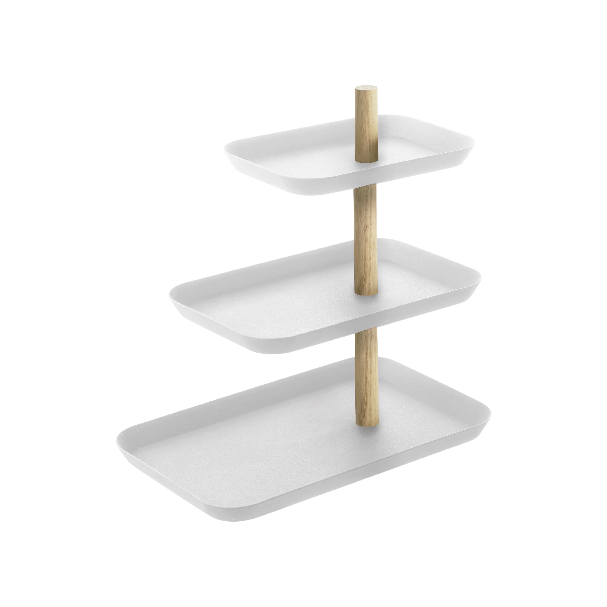 3-Tiered Accessory Stand with Rotatable Trays - Image 7