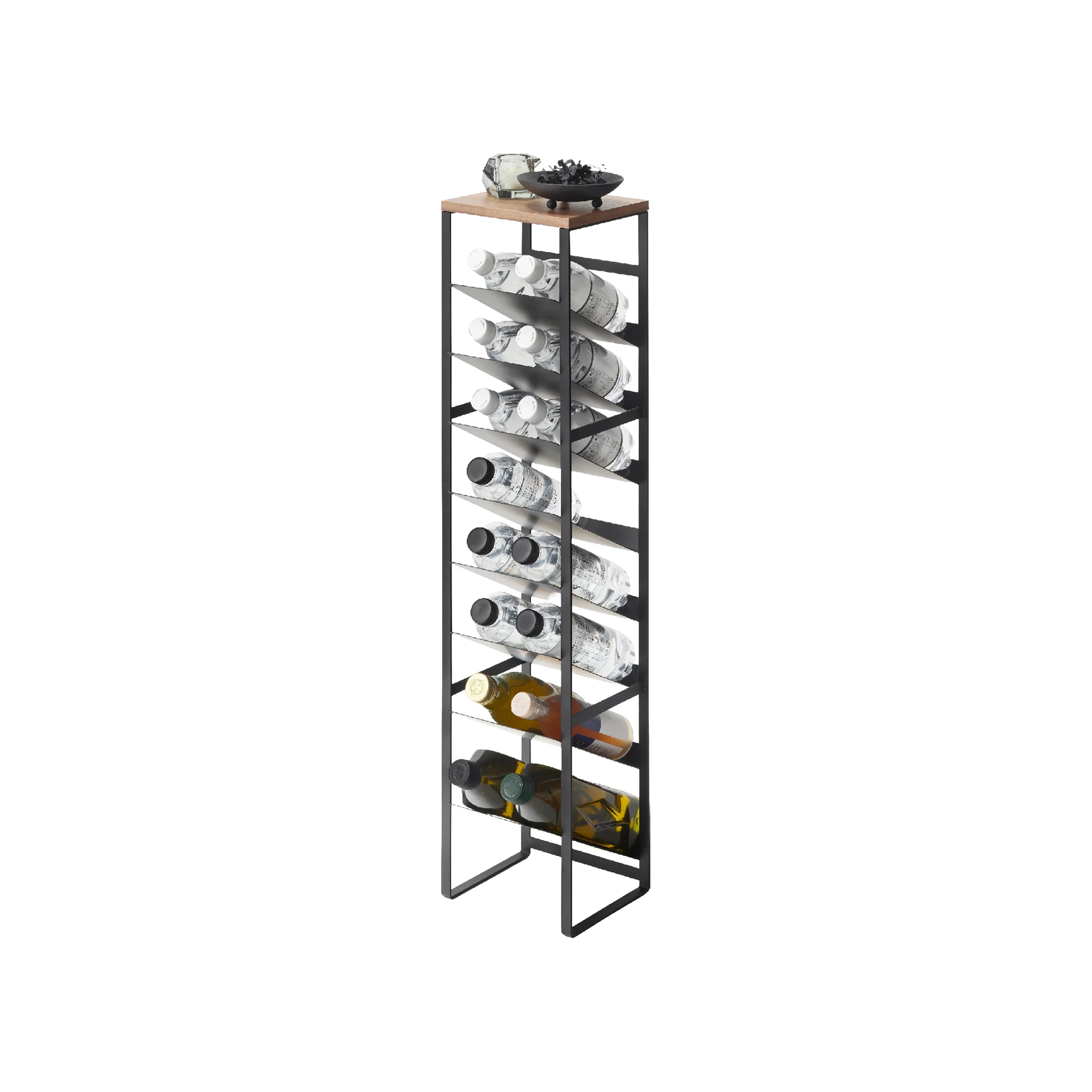8-Tiered Wood-Top Bottle Rack - Image 12