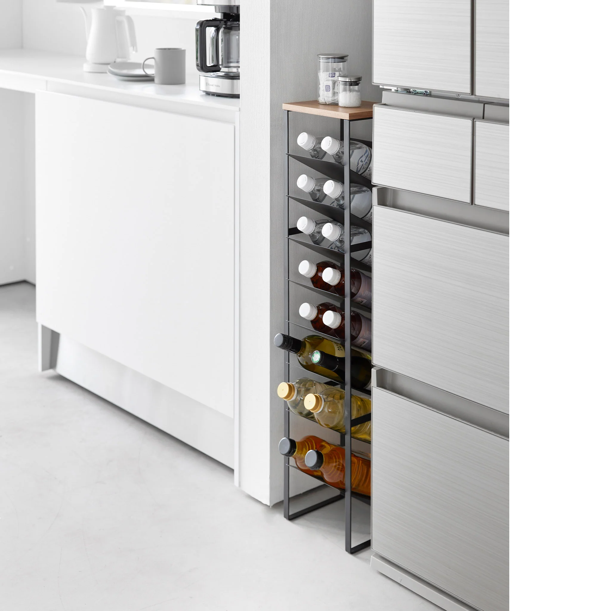 8-Tiered Wood-Top Bottle Rack - Image 18