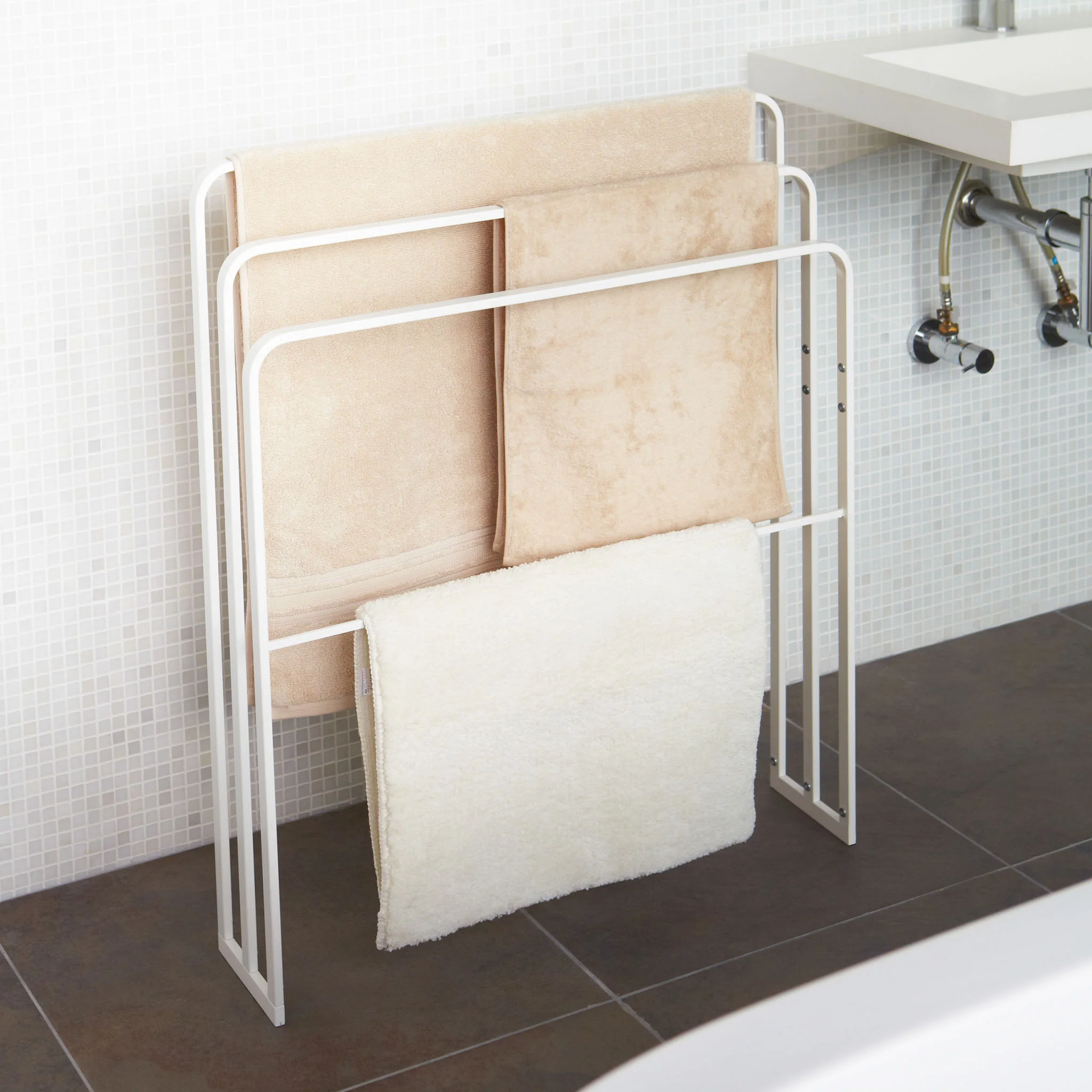 Bath Towel Hanger with 3 Bars - Image 3