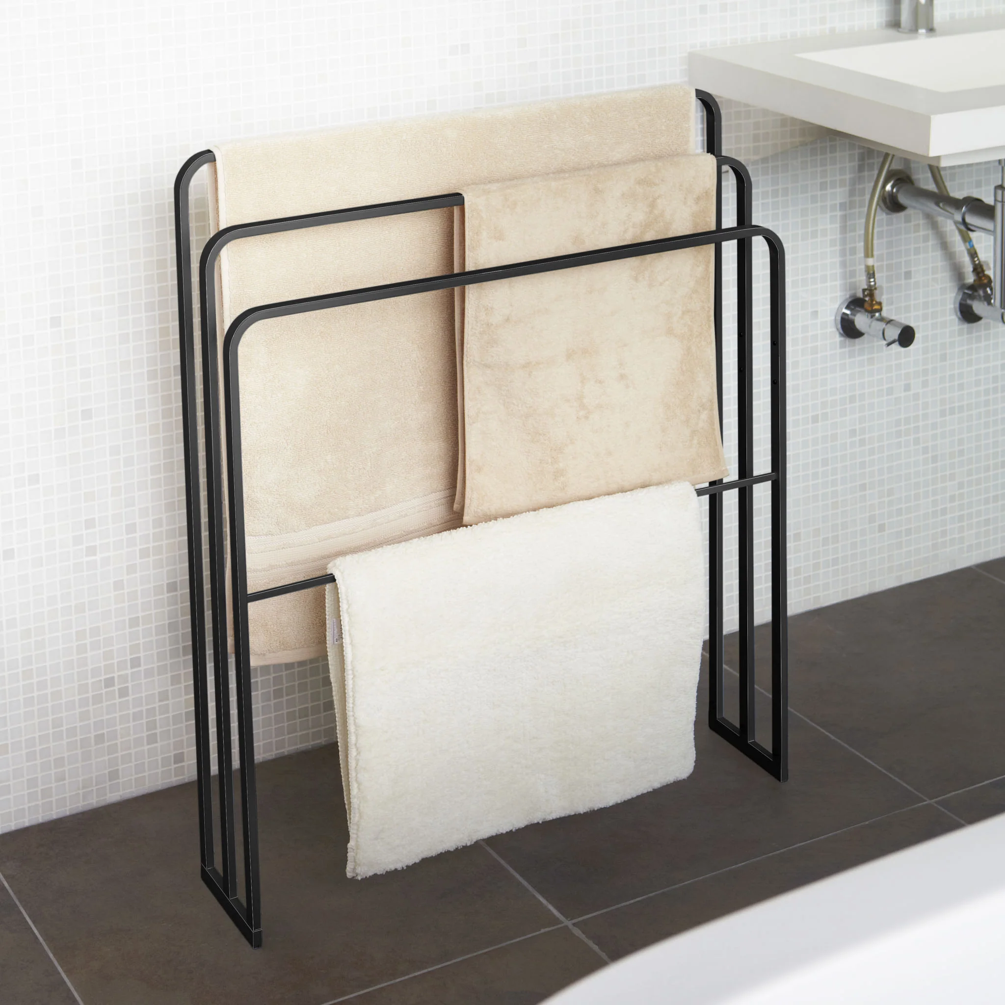Bath Towel Hanger with 3 Bars - Image 8