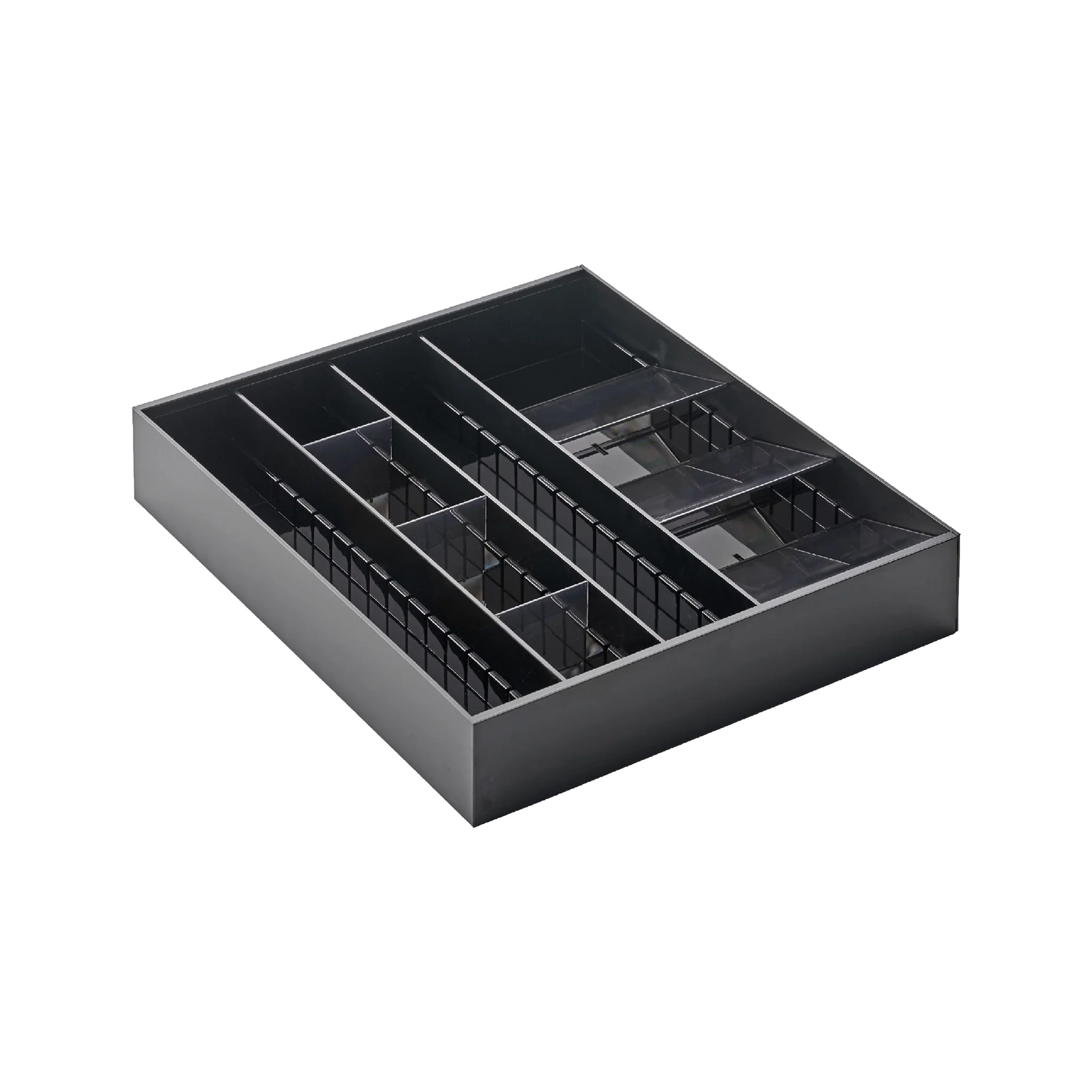 Extendable Cutlery Tray with Angled Compartments - Image 7