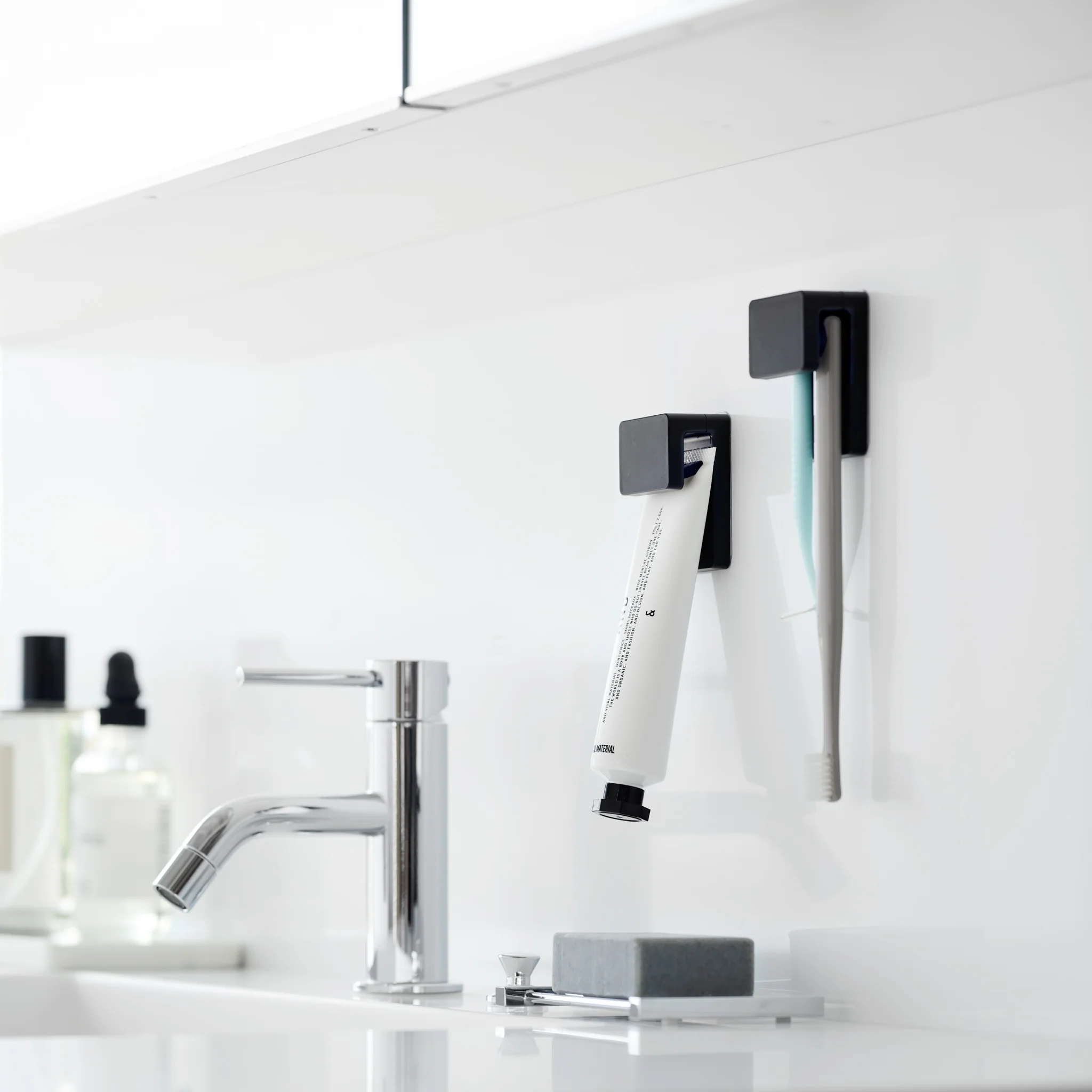 Film Hook Self-Adhesive Toothbrush & Toothpaste Holder (Set of 2) - Image 13