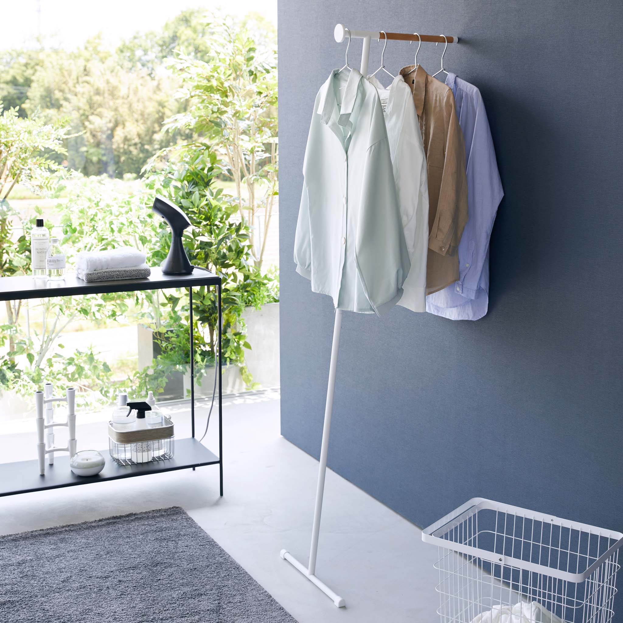 Leaning Steam Ironing Coat Rack - Image 2
