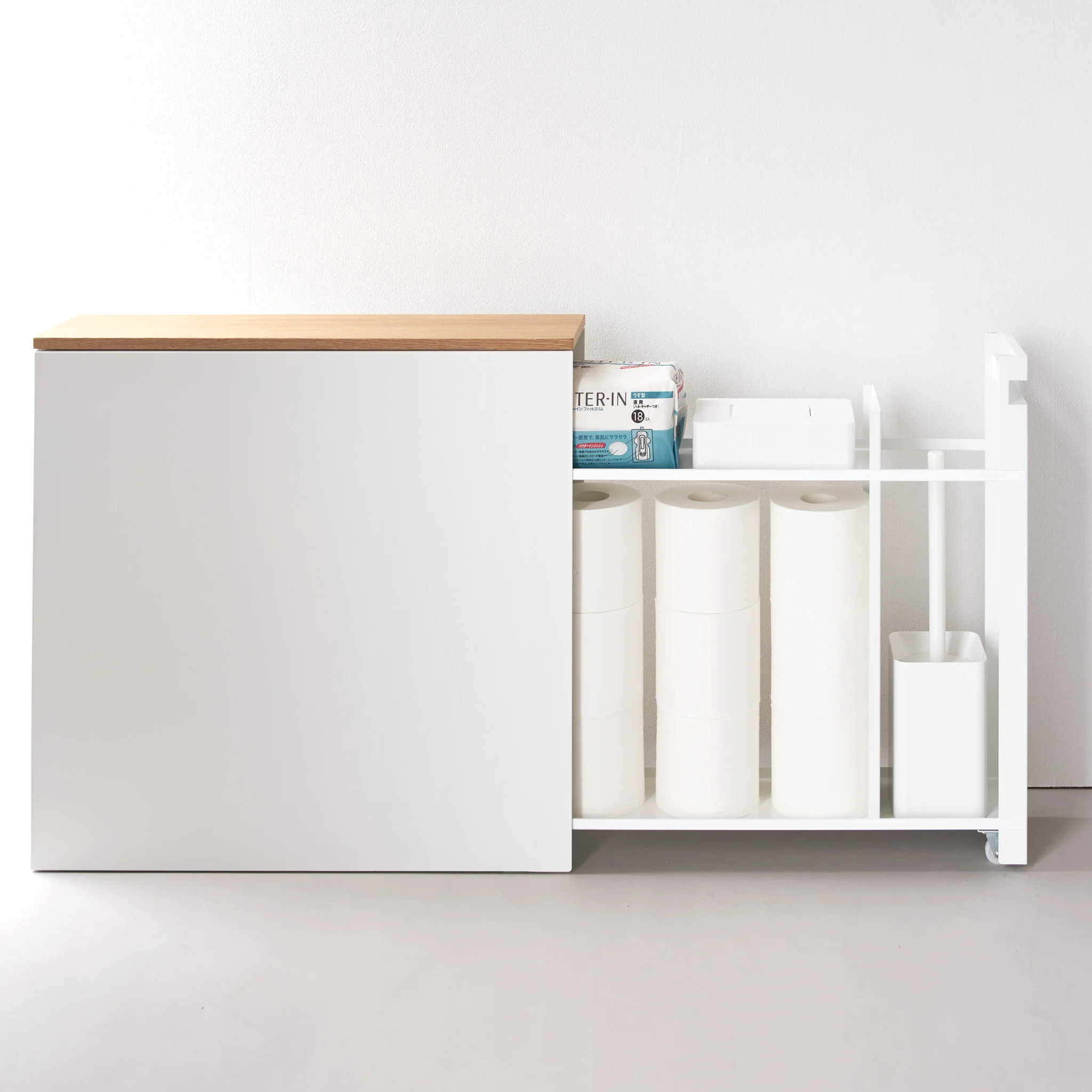Sliding Wood-Top Storage Rack - Image 4