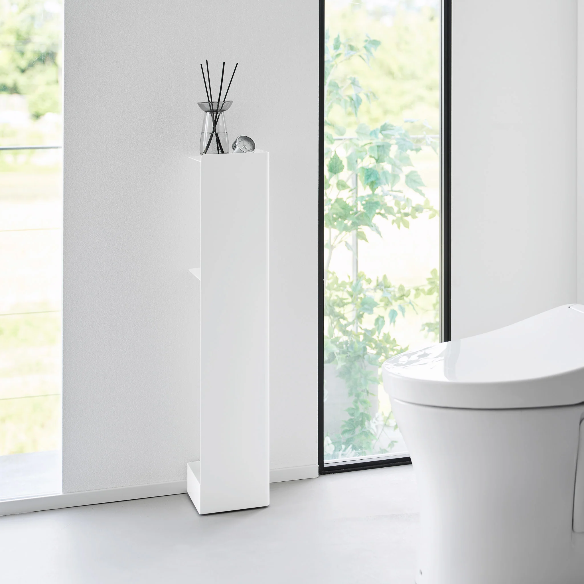 Slim Toilet Paper Stocker with Casters - Image 12