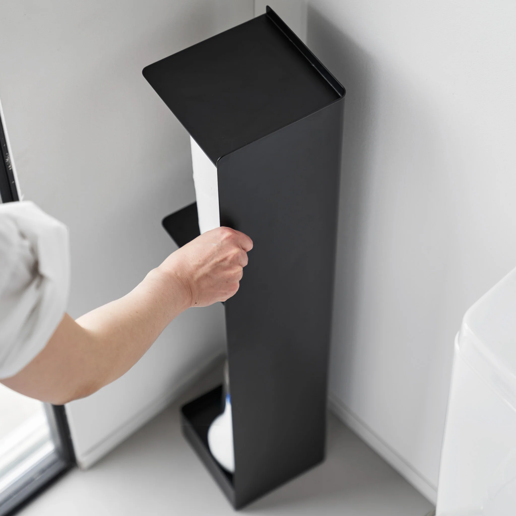 Slim Toilet Paper Stocker with Casters - Image 17
