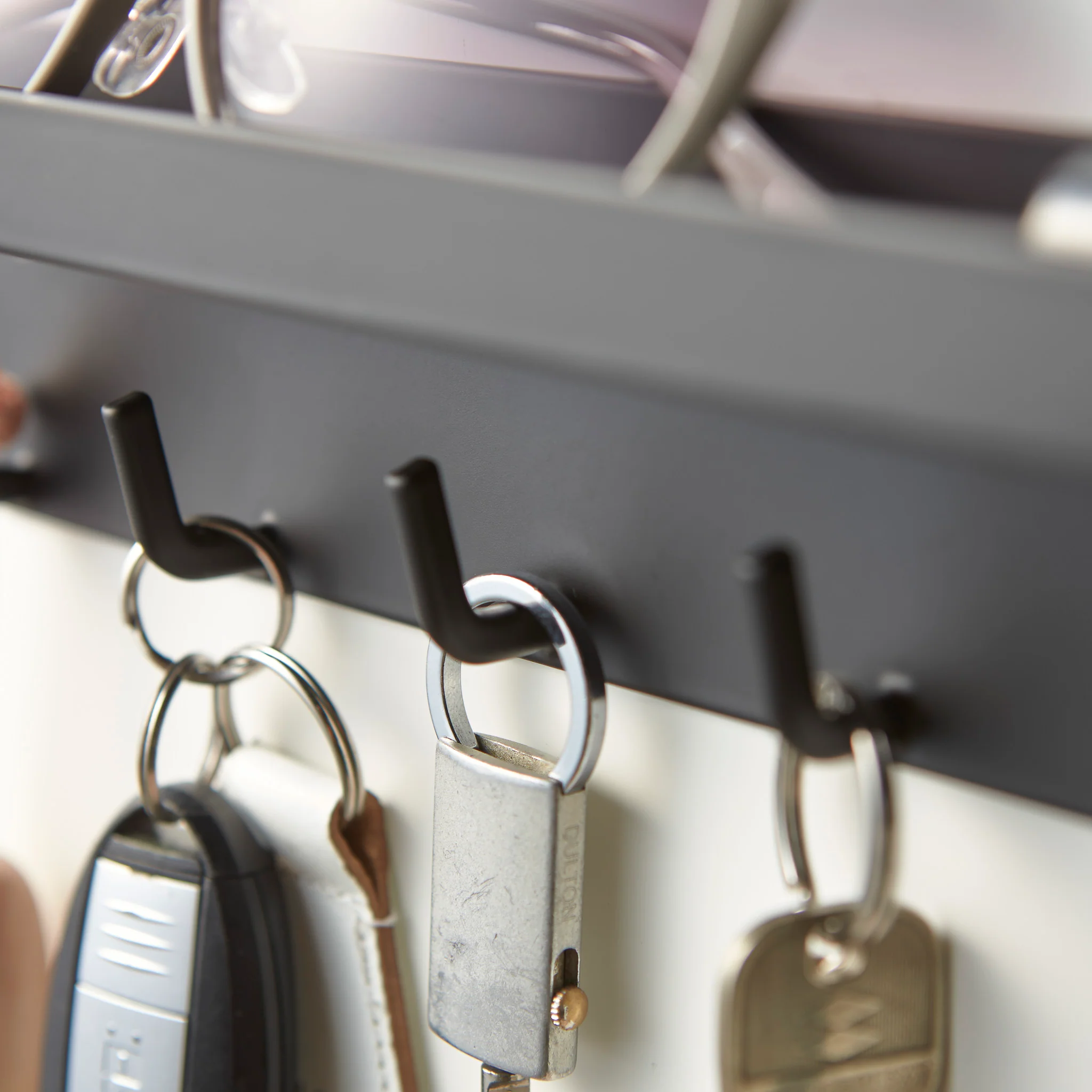 Magnetic Key Hooks with Tray - Image 12
