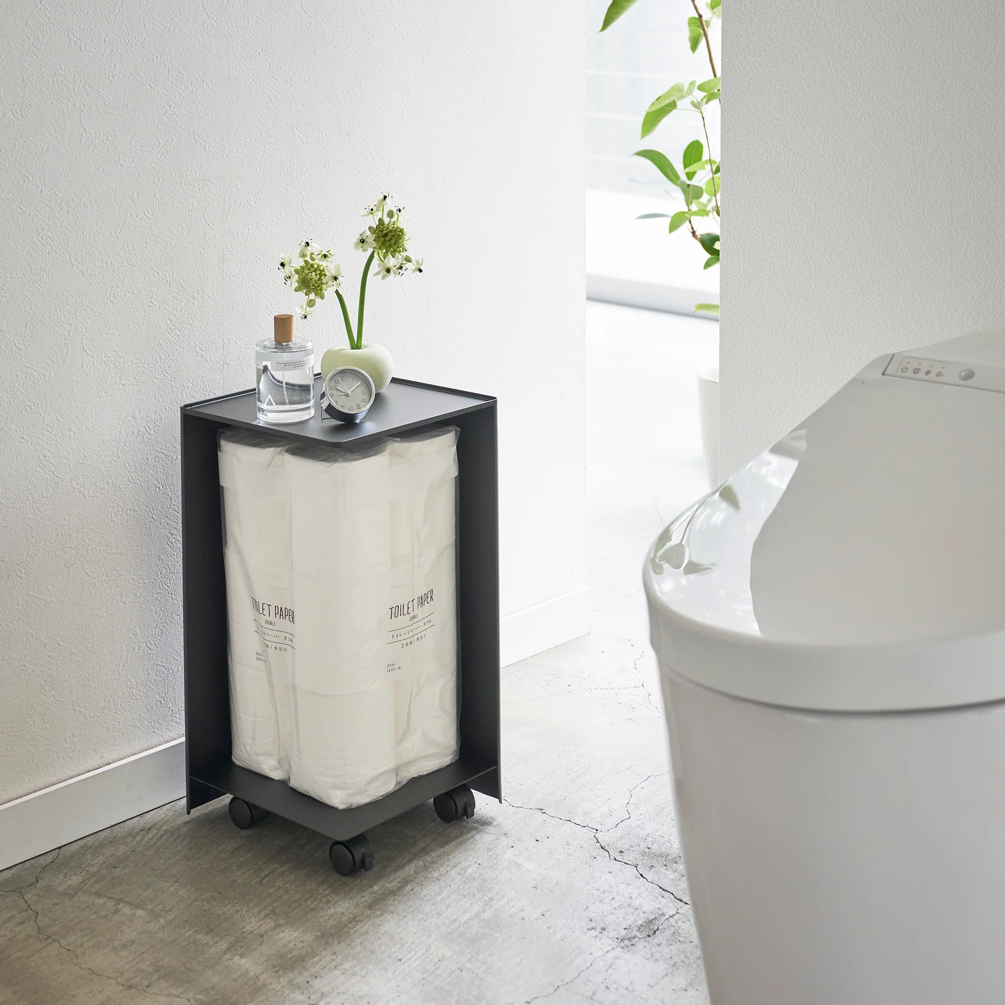 Toilet Paper Stocker with Casters - Image 3