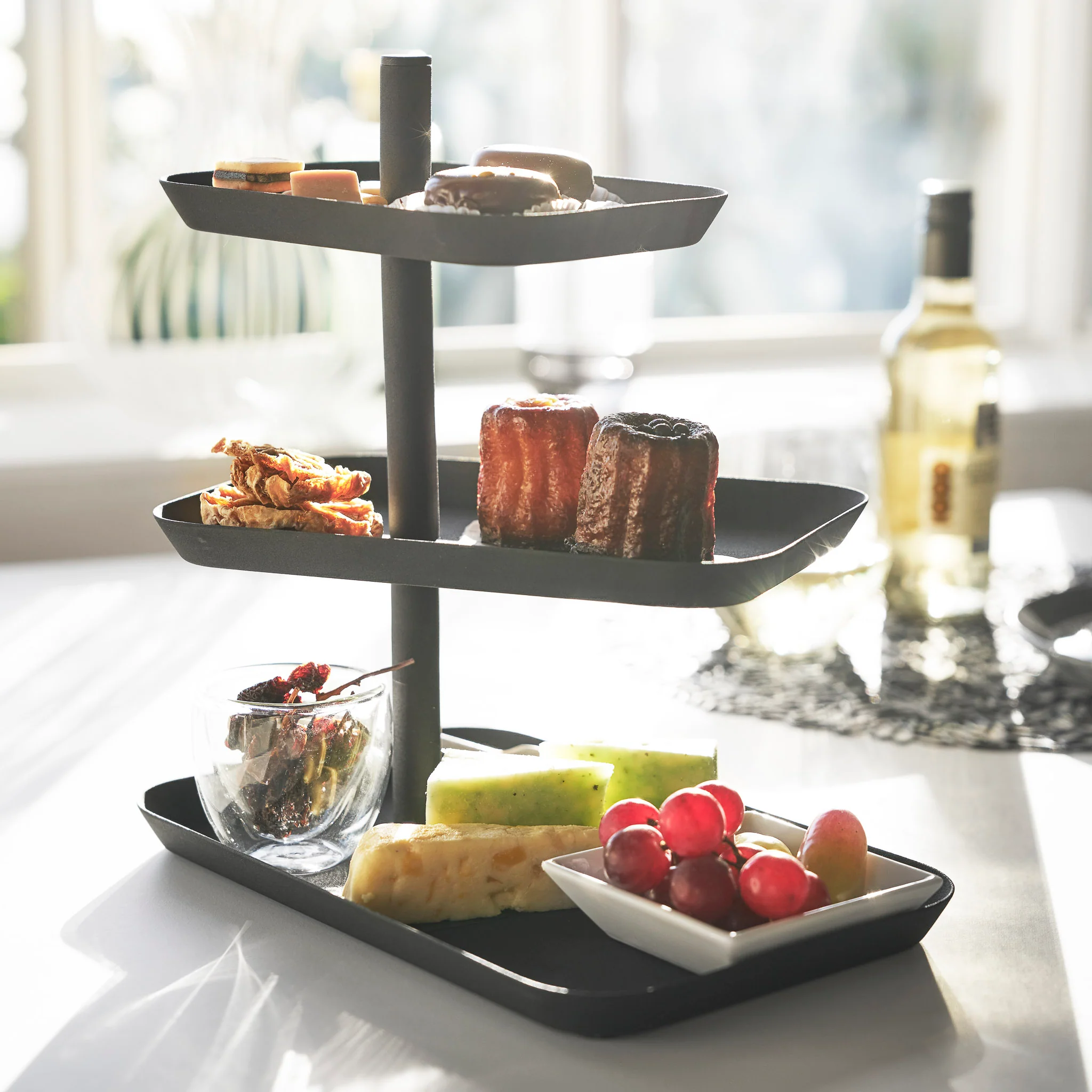3-Tiered Serving Stand with Rotatable Trays - Image 10