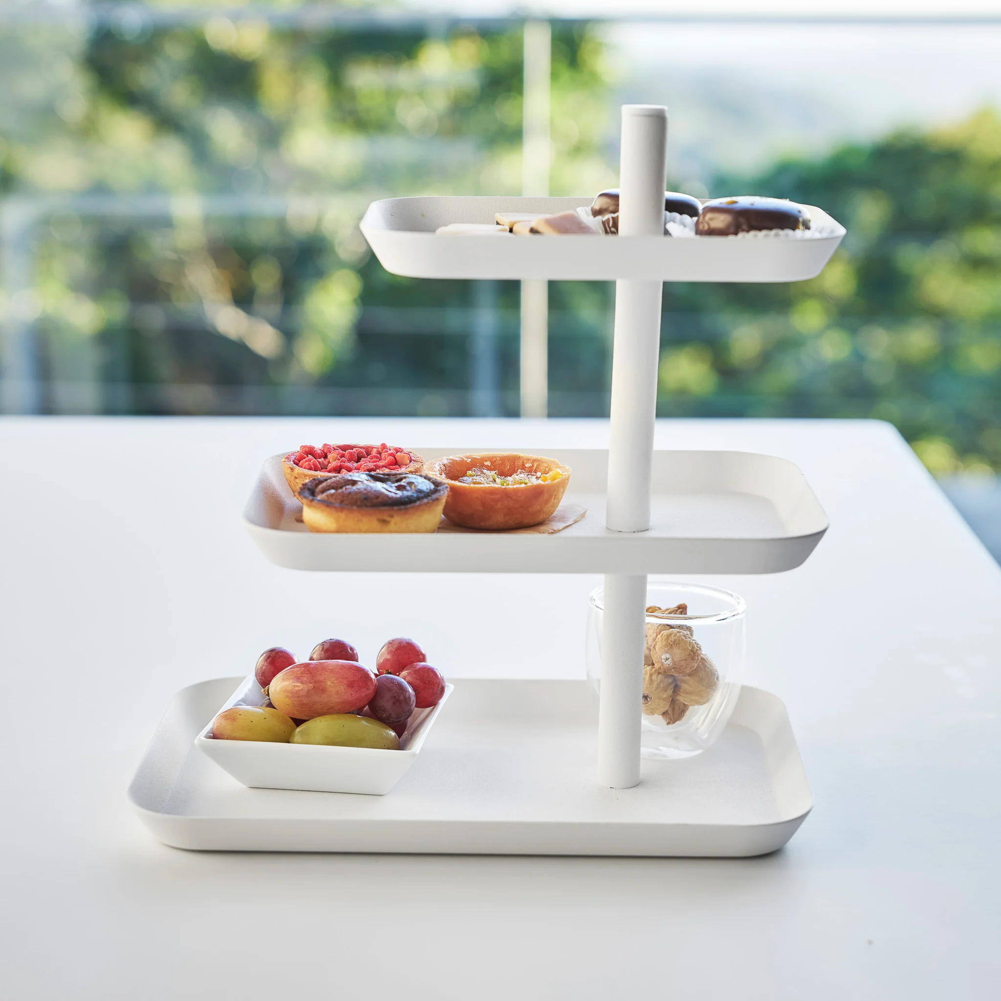3-Tiered Serving Stand with Rotatable Trays - Image 3