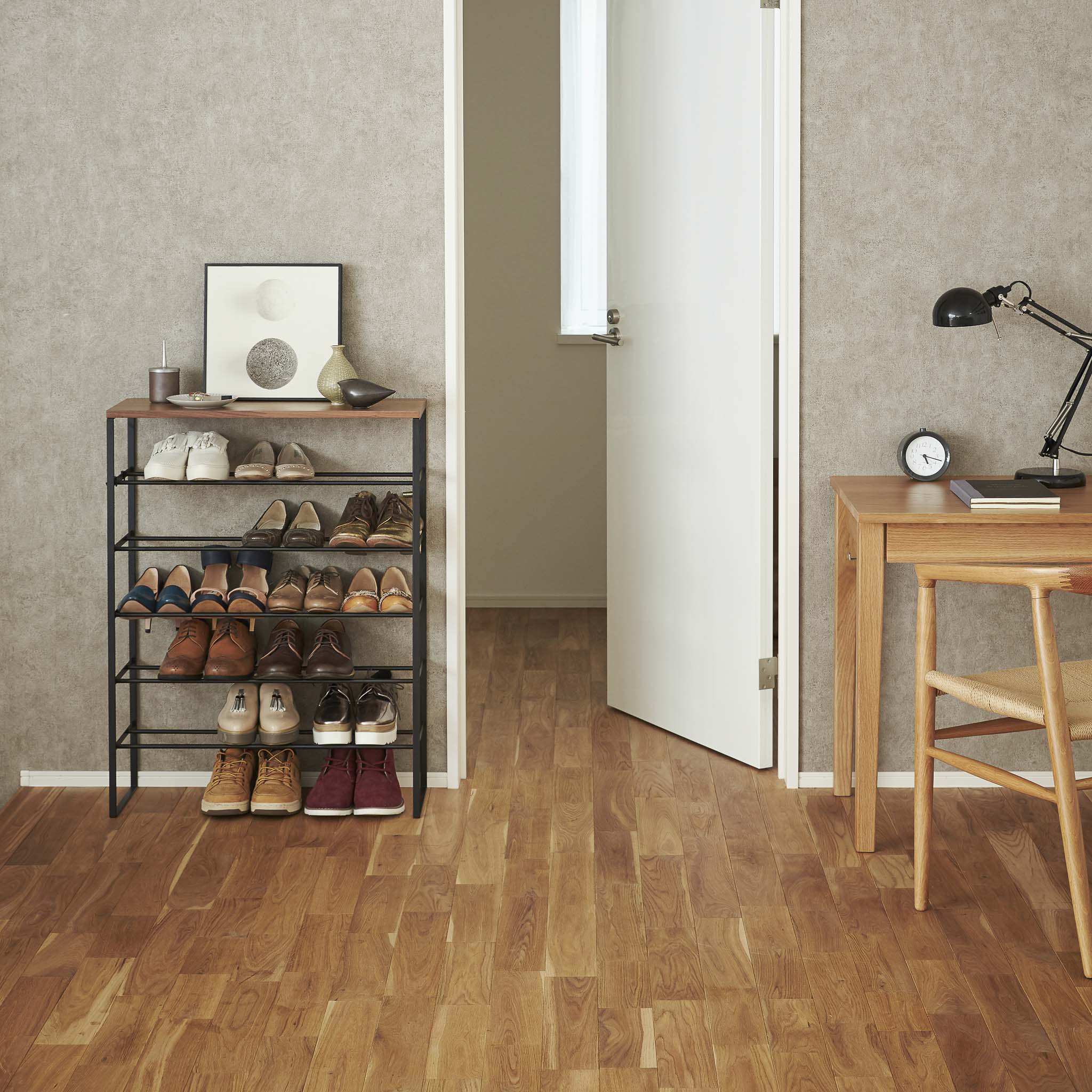 6-Tiered Wood-Top Shoe Rack - Image 10