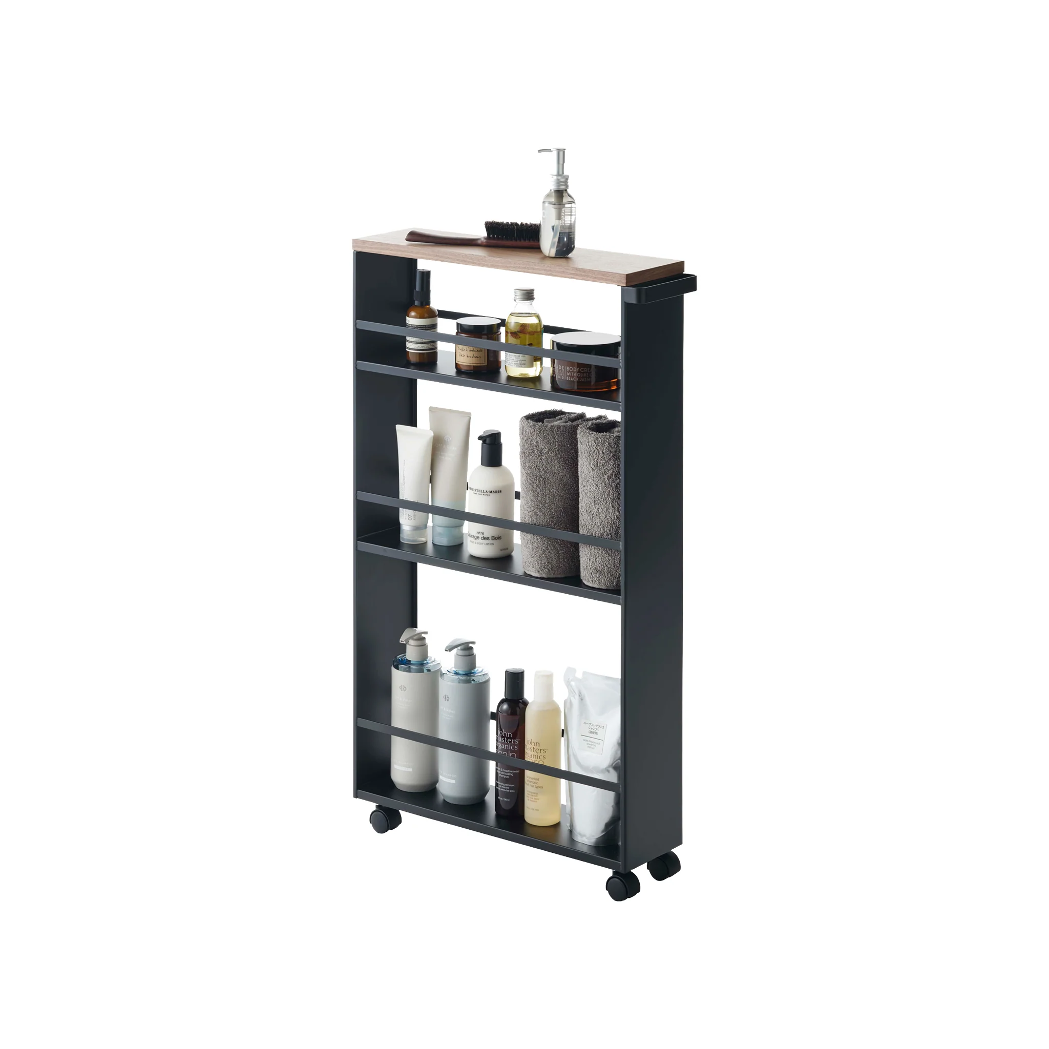 Slim Wood-Top Storage Cart - Image 7
