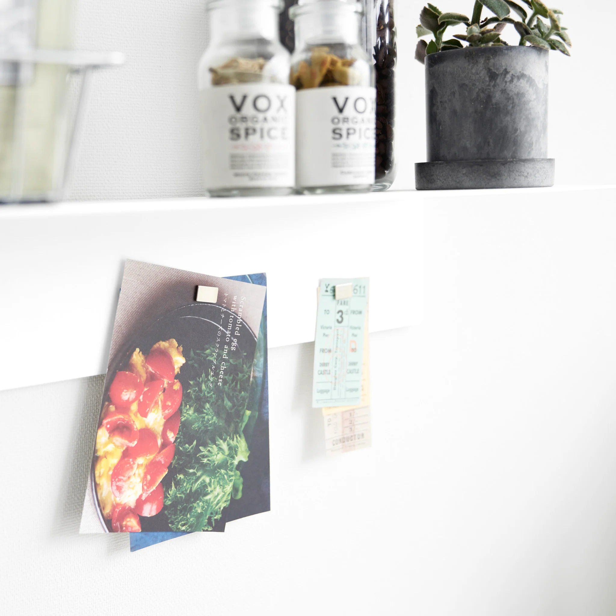 Wall-Mounted Shelf with Magnetic Panel (50 cm) - Image 5