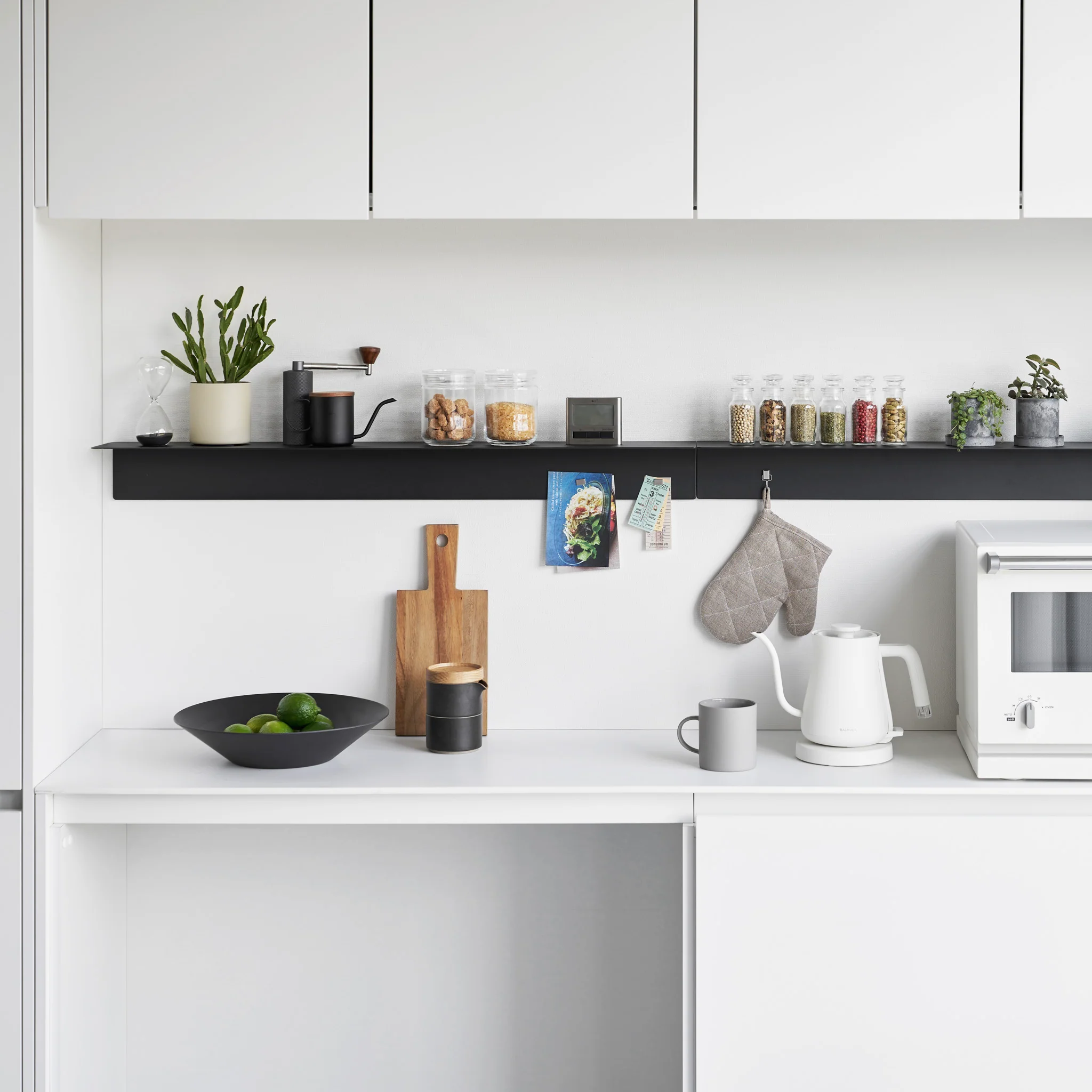 Wall-Mounted Shelf with Magnetic Panel (90 cm) - Image 15